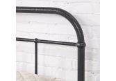4ft6 Double Retro bed frame,black silver,metal,tube.Low foot end traditional industrial 4